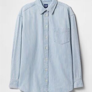 GAP Denim Stripe Big Shirt
